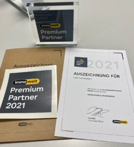 Premium Partner Award 2022 für gute Zusammenarbeit und Branchenerfahrung